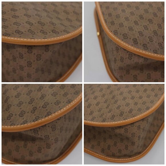 GUCCI Micro GG Supreme Shoulder Bag PVC Beige Gold 001 090 1036 Auth ep7828 - Picture 16 of 16